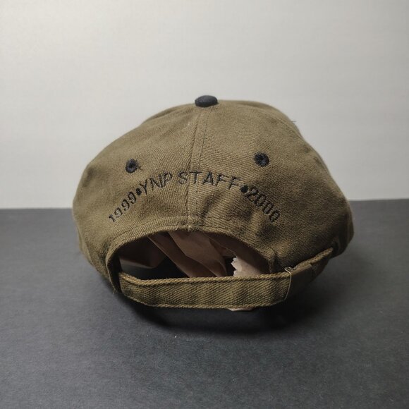 VINTAGE Yellowstone National Park Staff Hat Cap Snap Back Buffalo Old Faithful - Picture 5 of 9